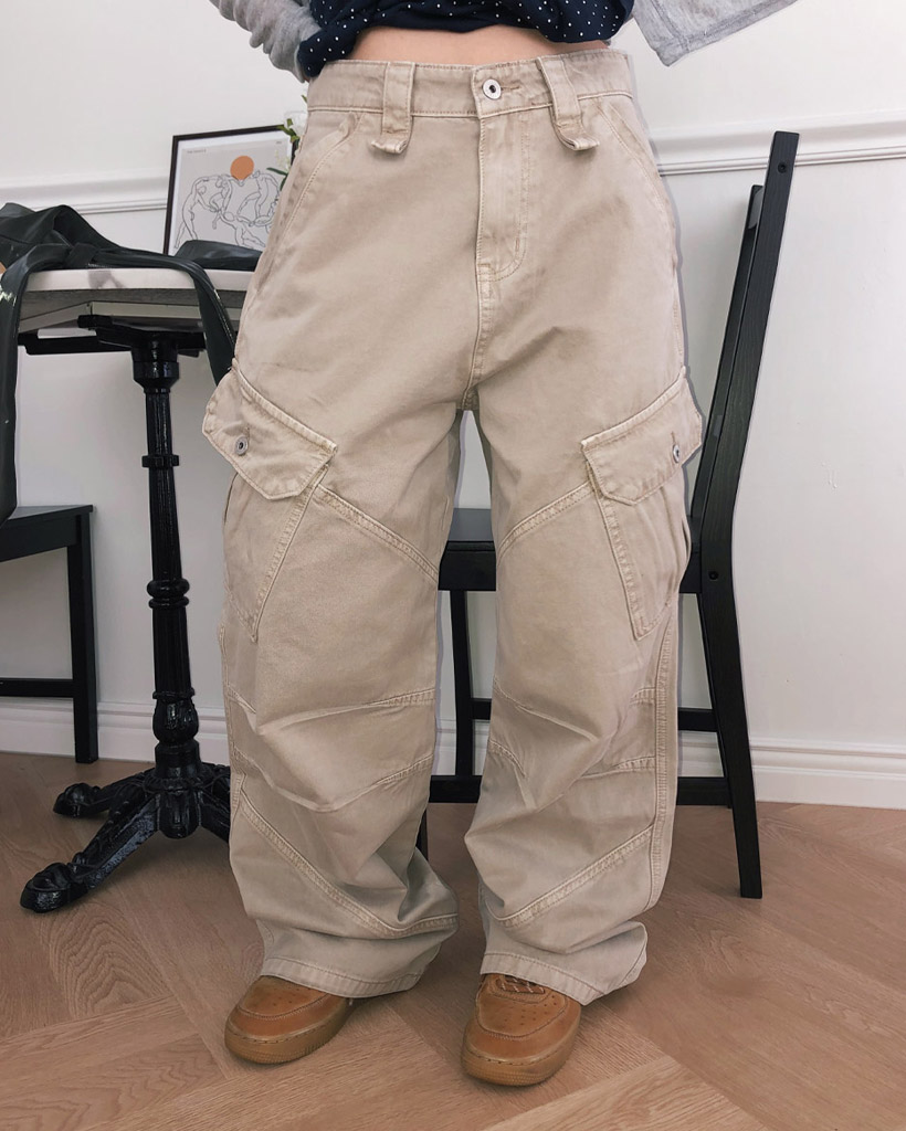 unisex]カーゴワイドパンツ | ファッション通販サイト NUGU