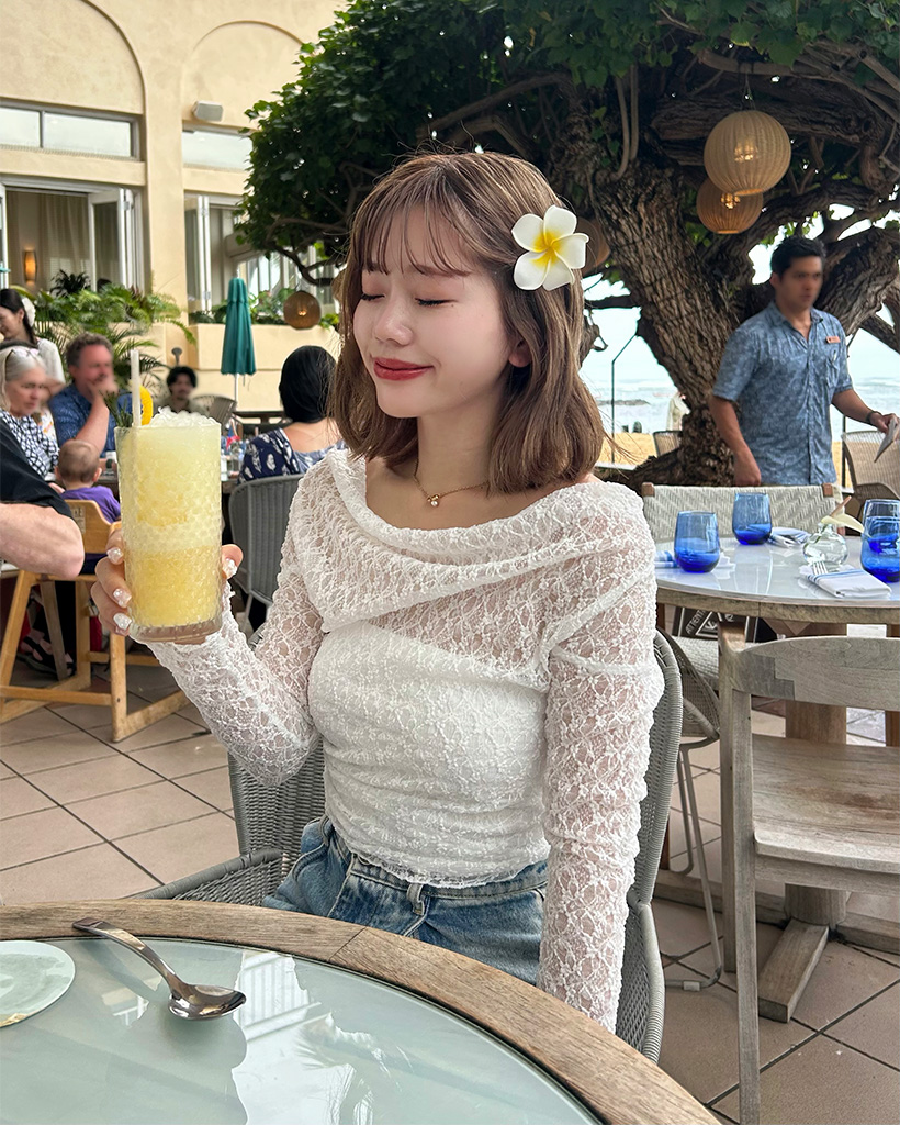 レースシースル＆キャミソールセット