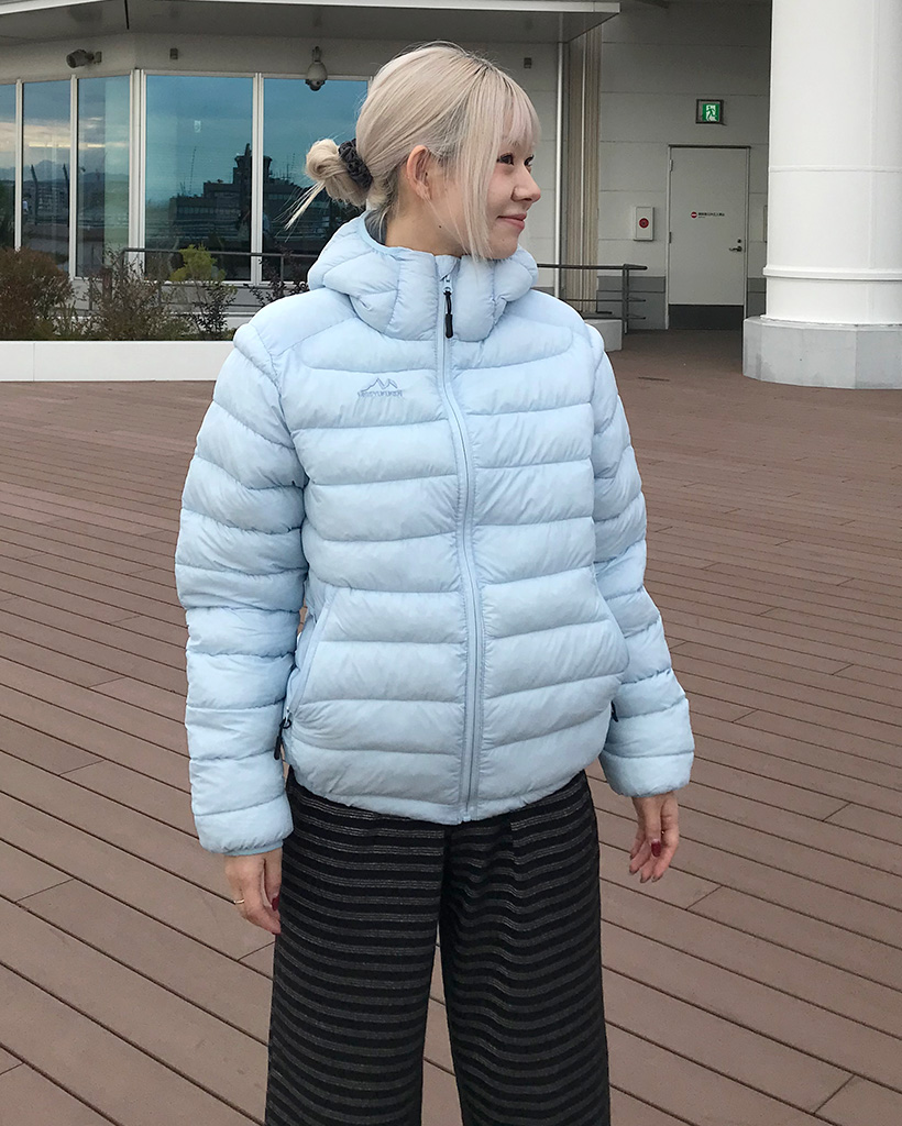 フードパデットダウンジャケット