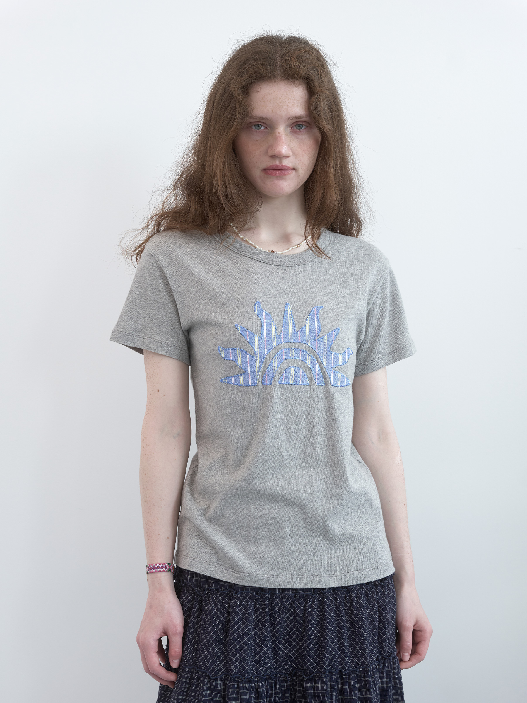 Striped Sunrise T-shirt (Grey)