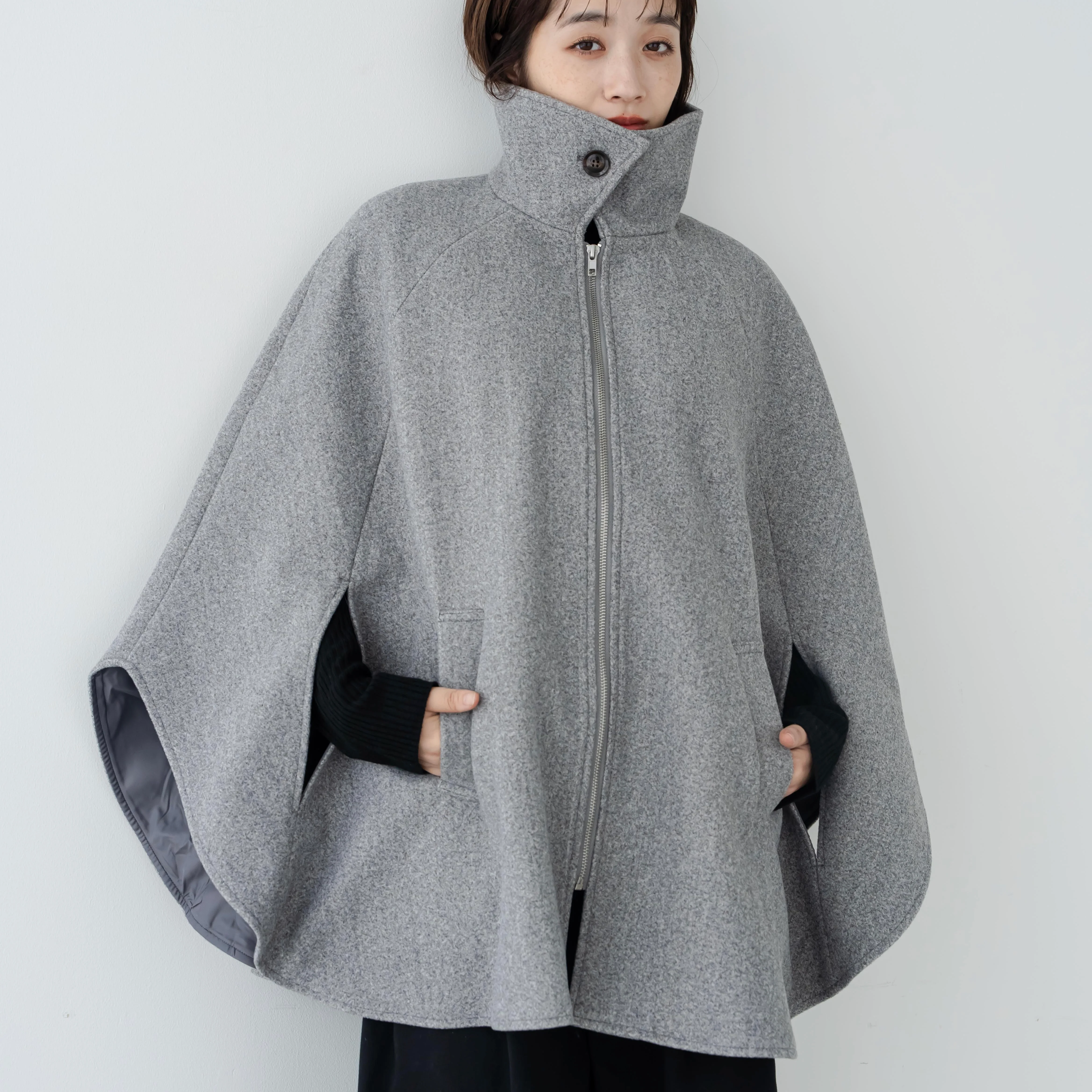 デザインポンチョコート | ファッション通販サイト NUGU