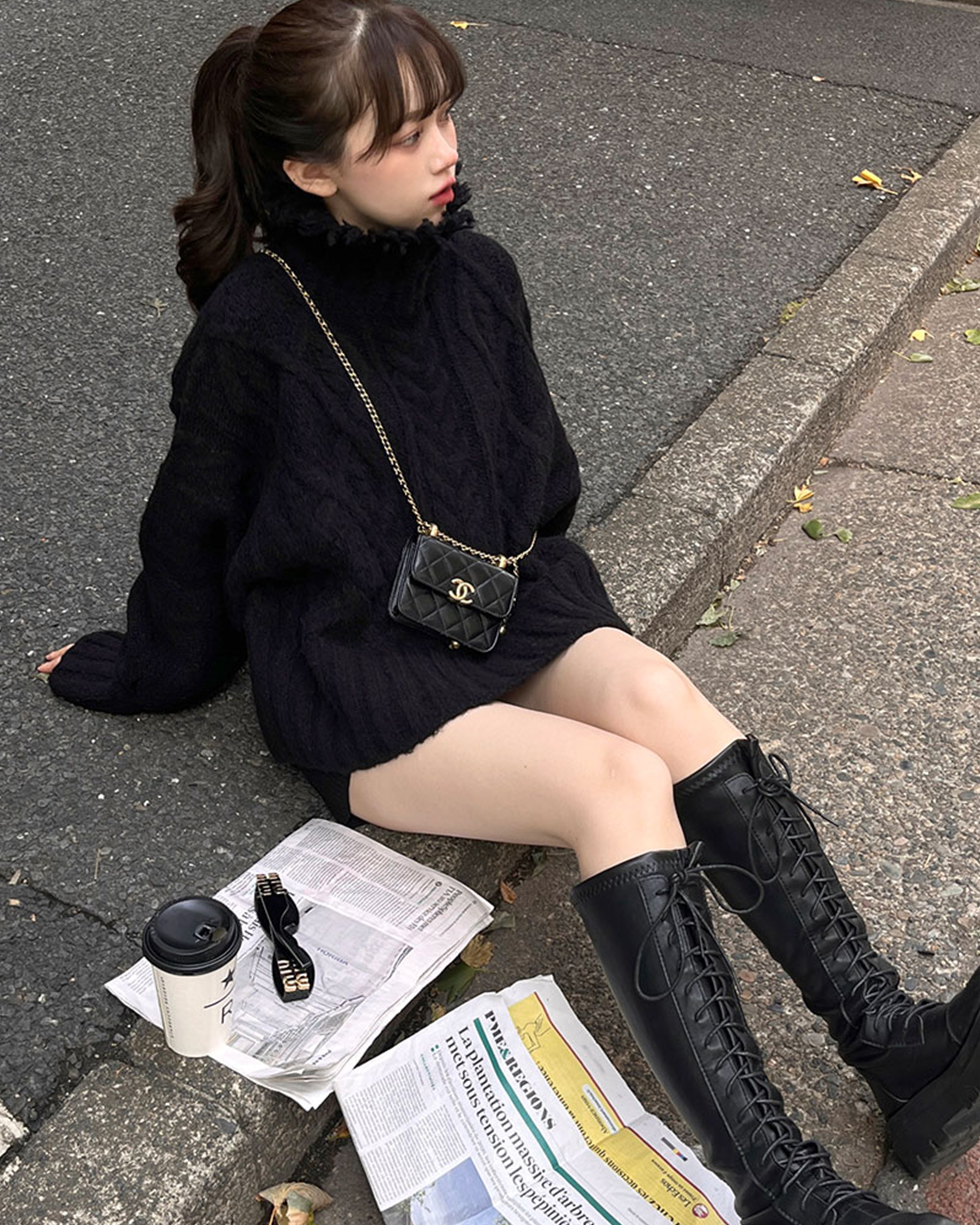nugu VISCO カーディガン ミニワンピース セット nugu VISCO カーディガン ミニワンピース セット ワンピース