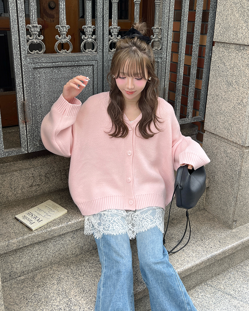 ベーシックVネックカーディガン