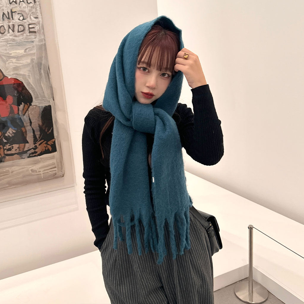 A705　ノーザンワールド　サガミンク　マルチカラー　ロングマフラー　毛皮 カラフルロングマフラー | ファッション通販サイト NUGU