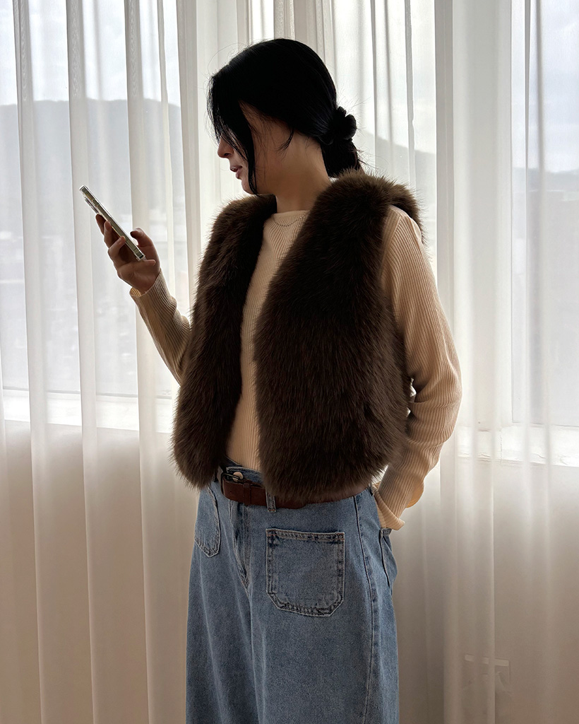 フェイクファーベスト | ファッション通販サイト NUGU