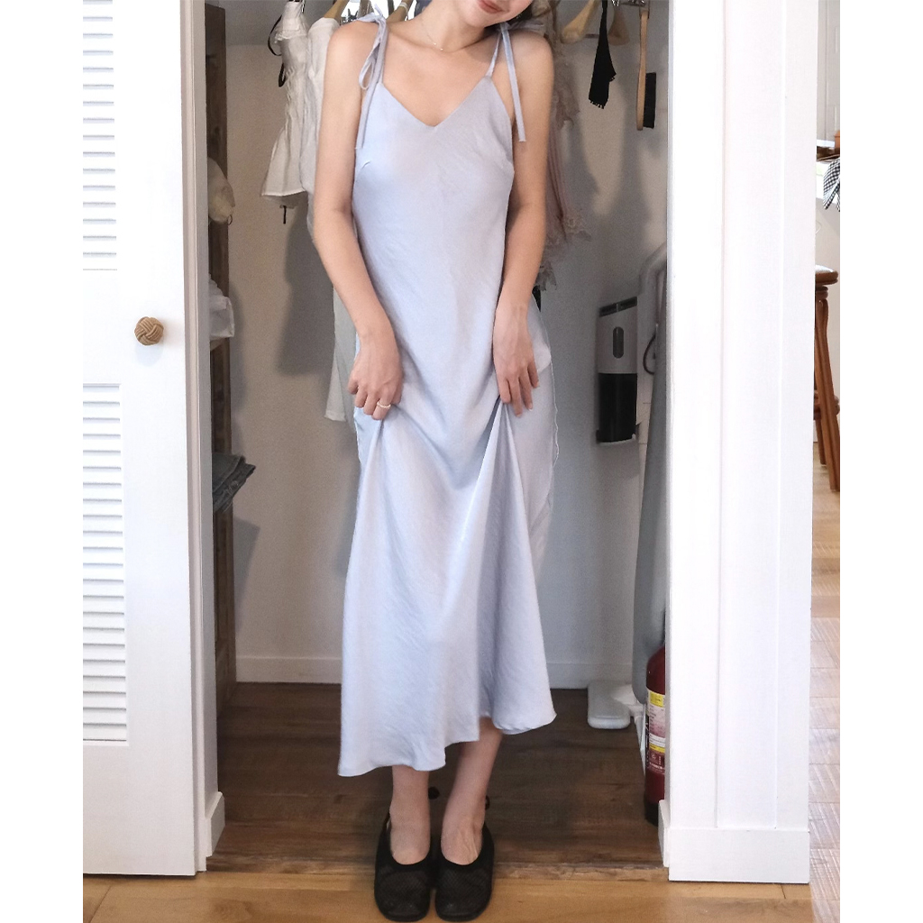 リボンキャミロングワンピース | ファッション通販サイト NUGU