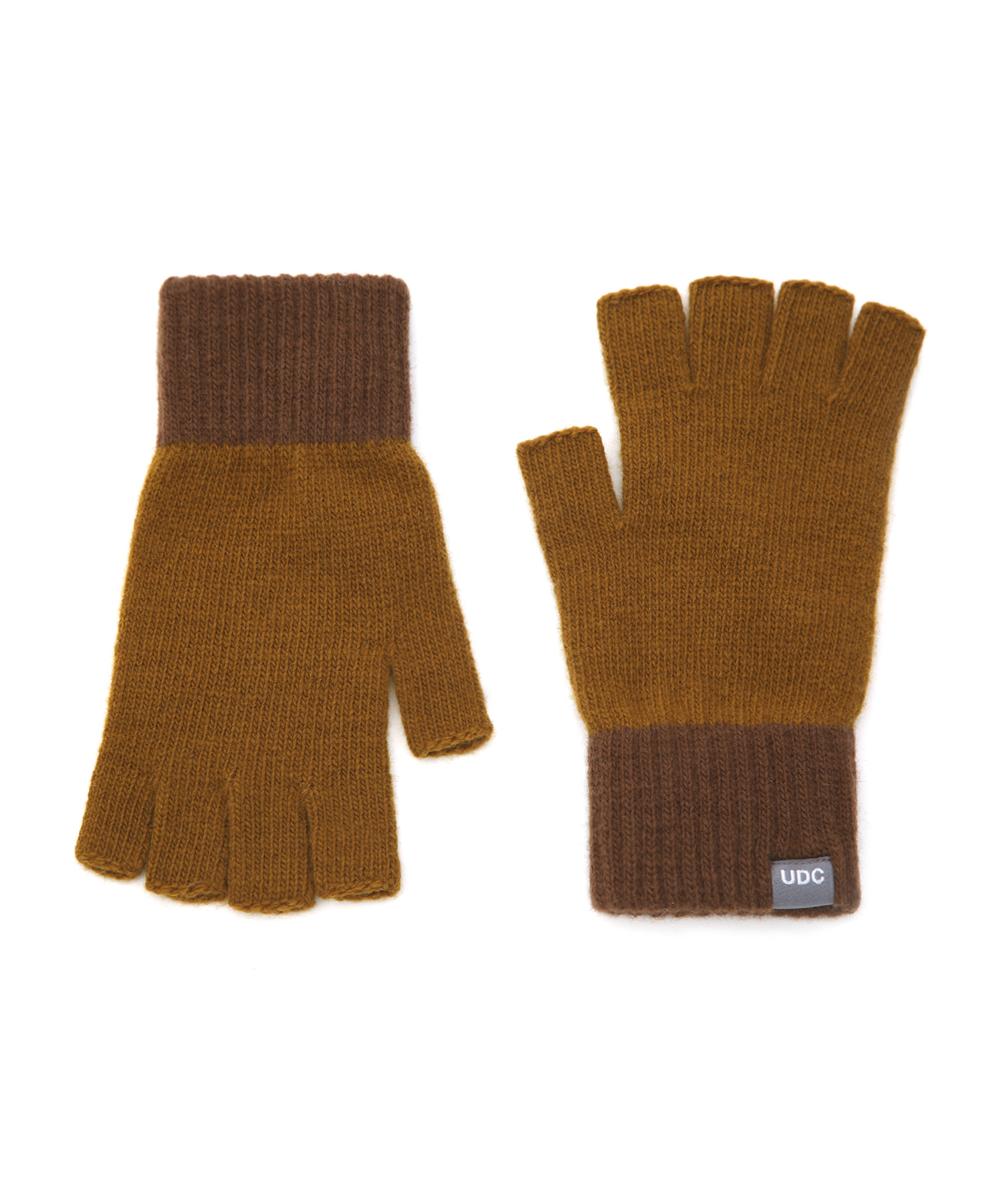 FINGERLESS / UDC / MUSTARD BROWN MIX(冬 スマートフォン タッチ 手袋)