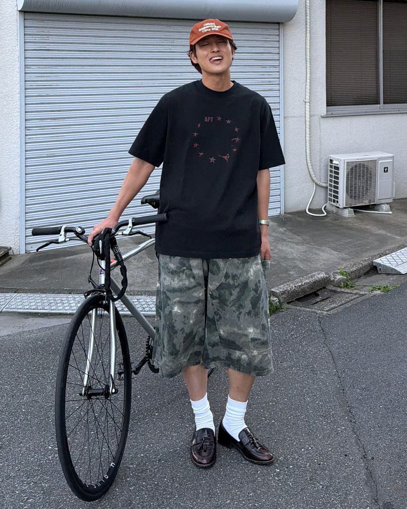 スターピグメントプリントTシャツ