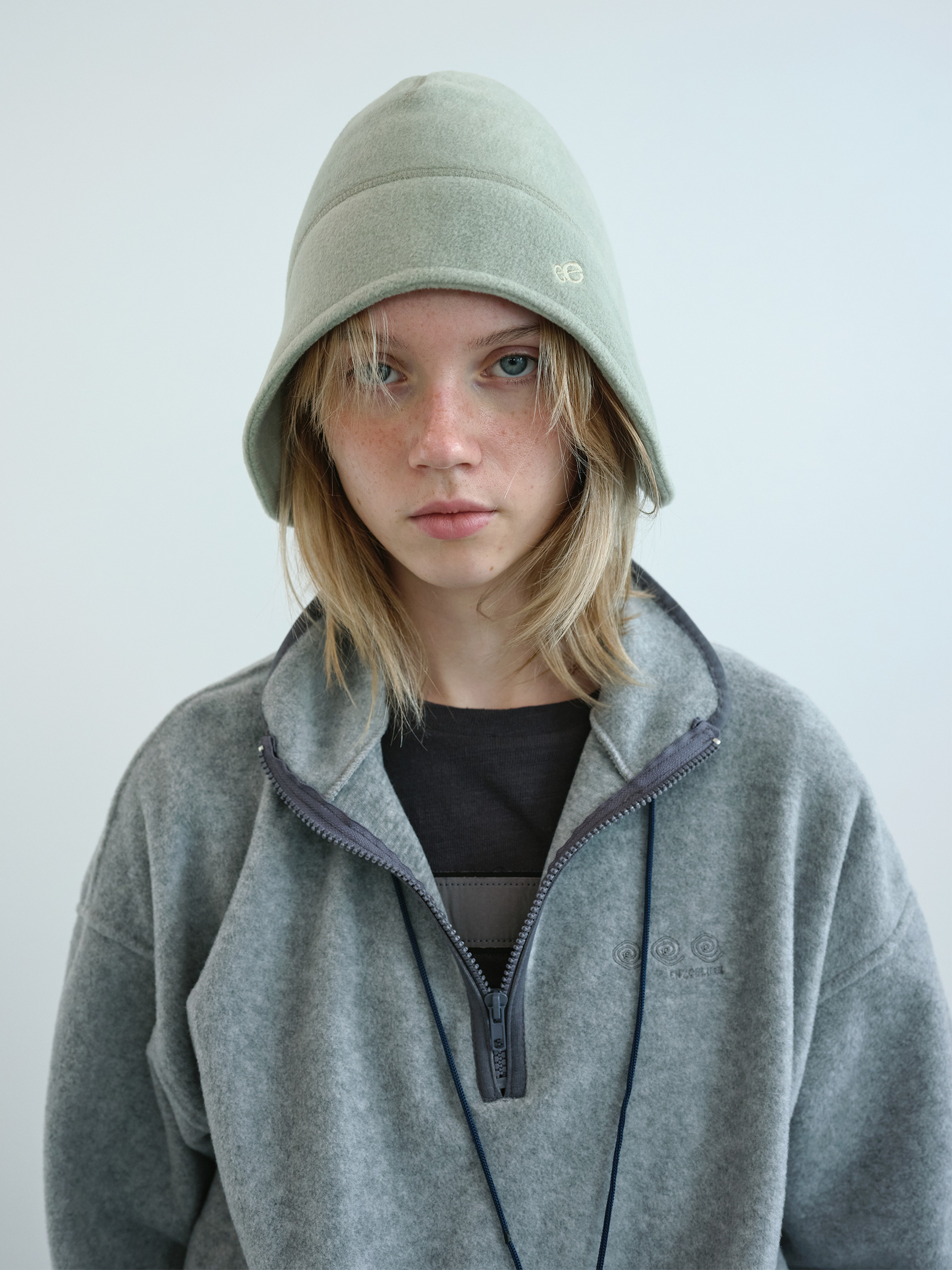 Fleece Ear Muff Beanie (Mint)