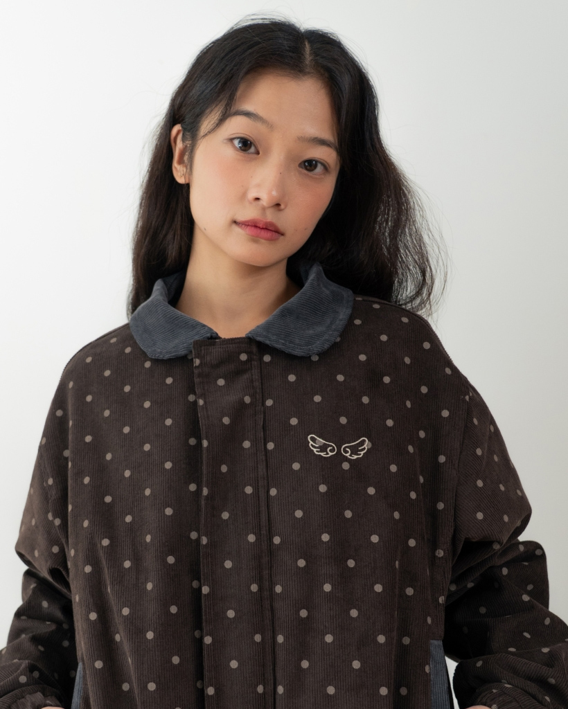 ドットコーデュロイジャケット【ブラウン】 | ファッション通販サイト NUGU