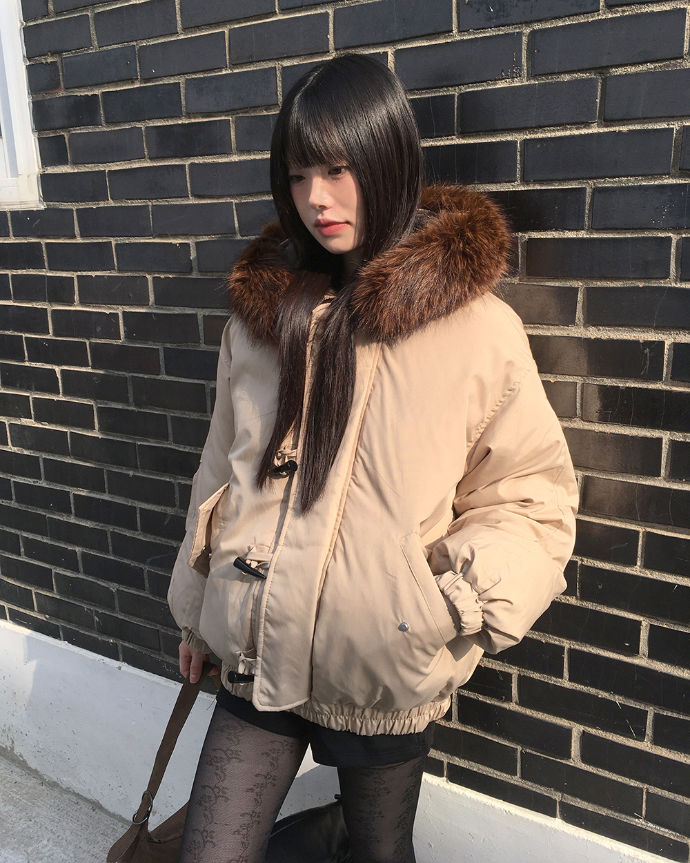 ダッフルファーフードダウンジャケット | ファッション通販サイト NUGU