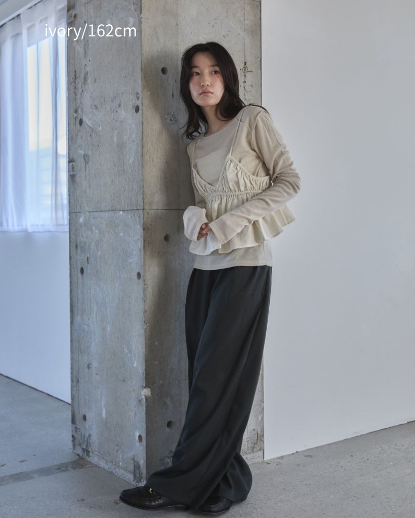 チャクラバランスサークルTOP ギャザーブラトップビスチェ | ファッション通販サイト NUGU