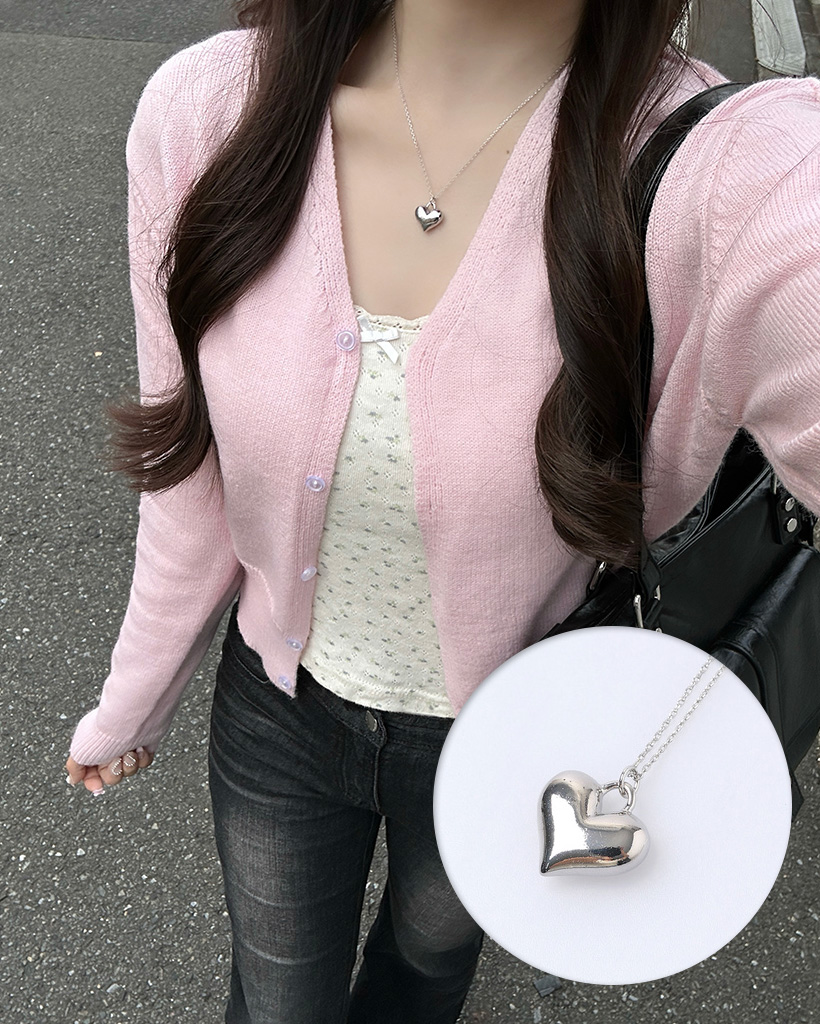 ハートパンダントネックレス