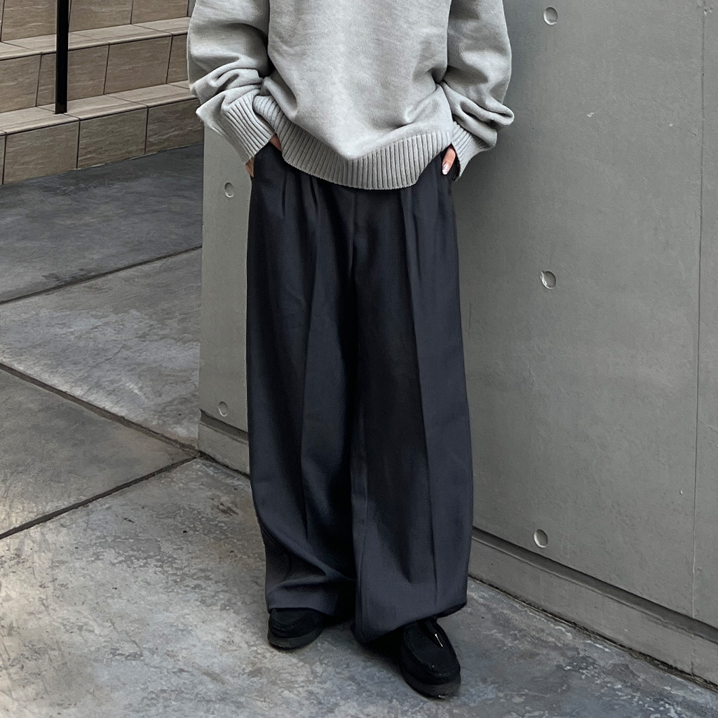 ピンタックワイドスラックス | ファッション通販サイト NUGU