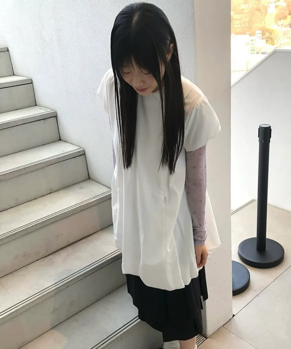 Influencer pick] PLEATS SKIRT MIDI PANTS, BLACK | ファッション通販