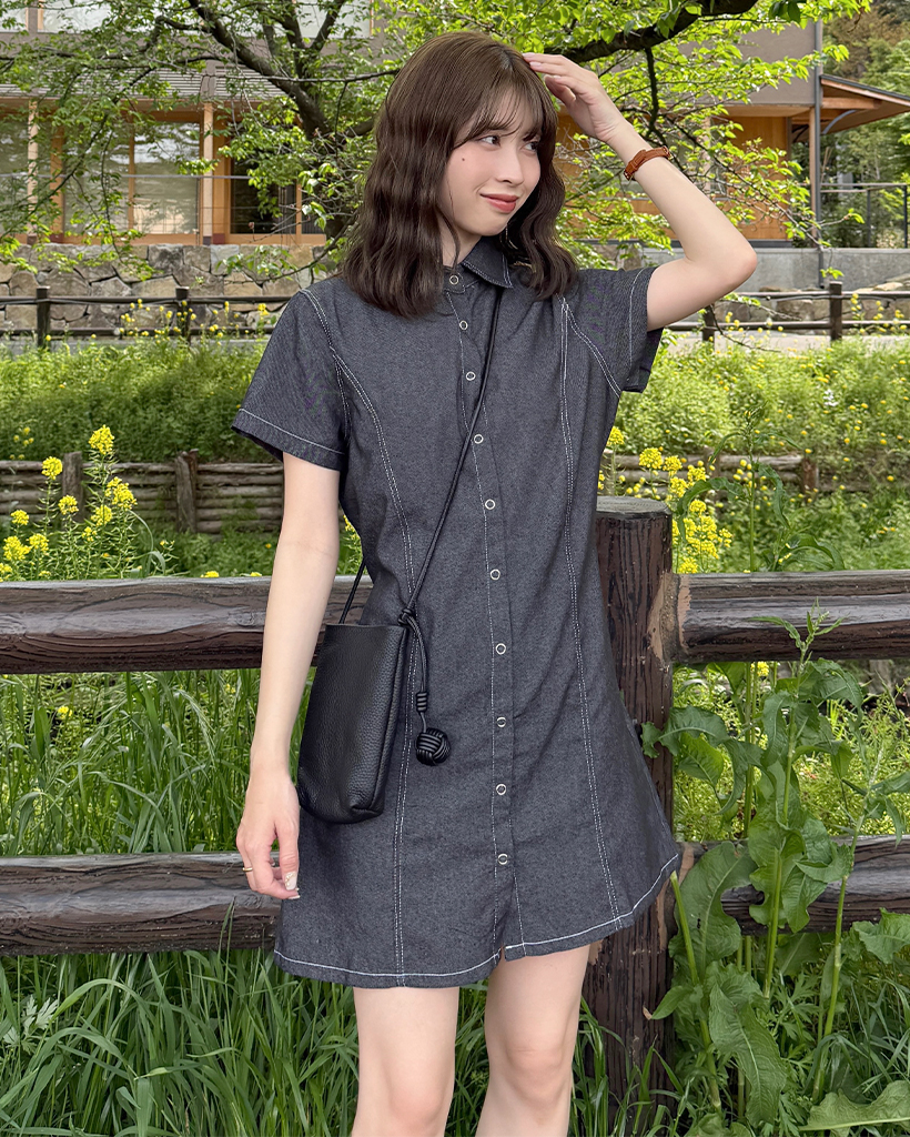 シャツデニムワンピース | ファッション通販サイト NUGU