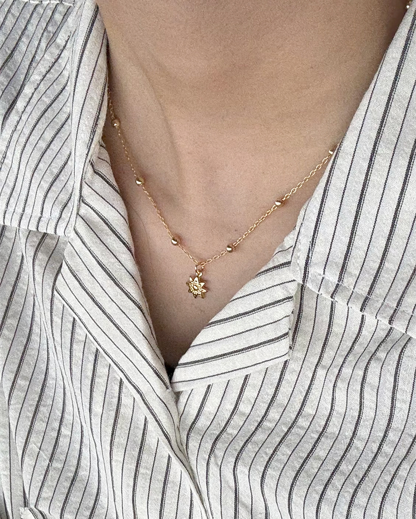 ひまわりネックレス