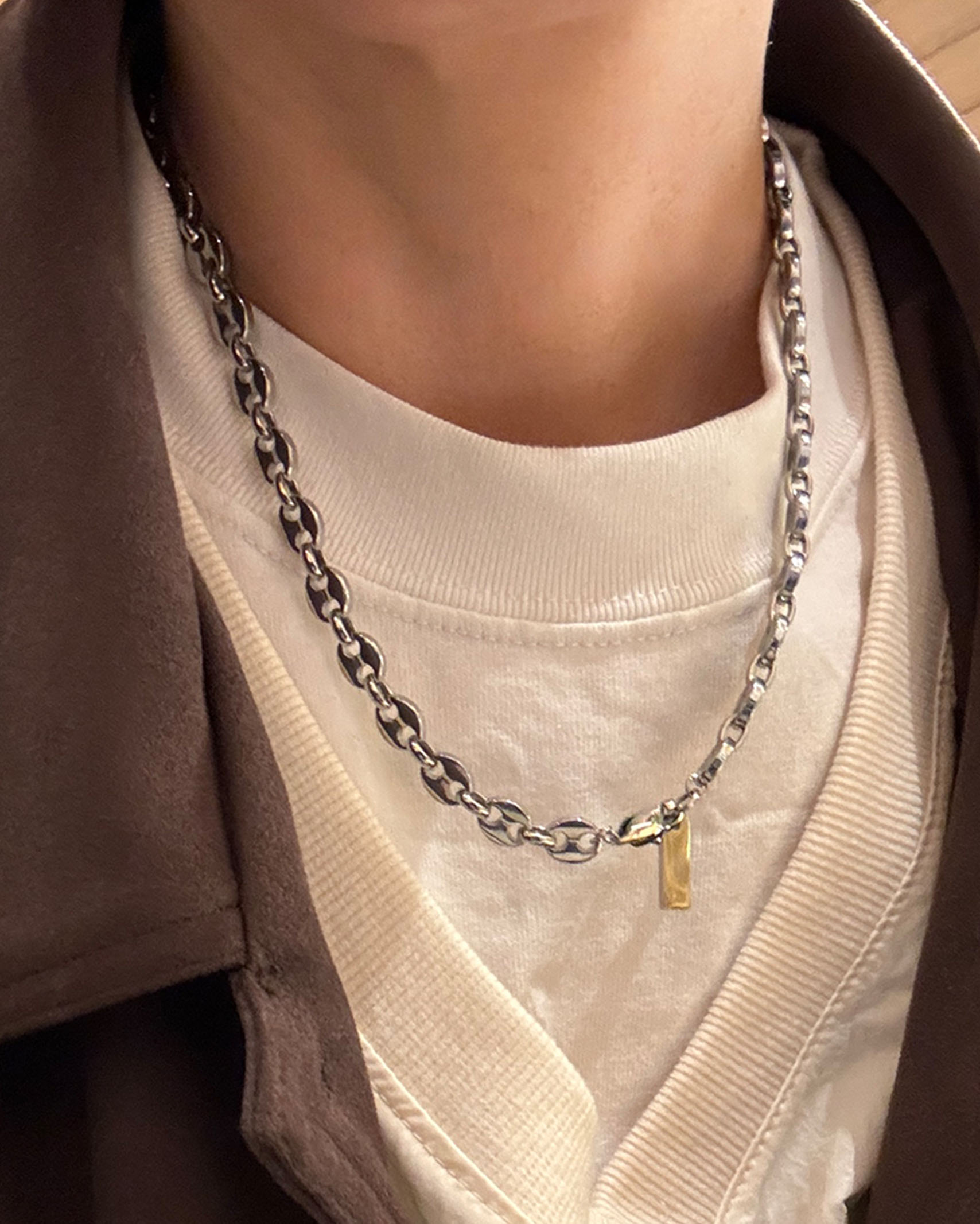 [6回再販](ORIGINAL) サージカルビーンネックレス