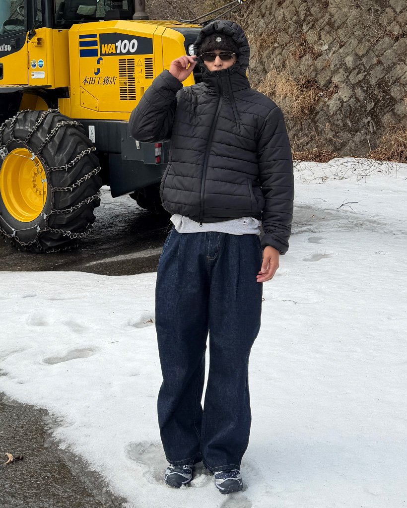 ワイドデニムパンツ