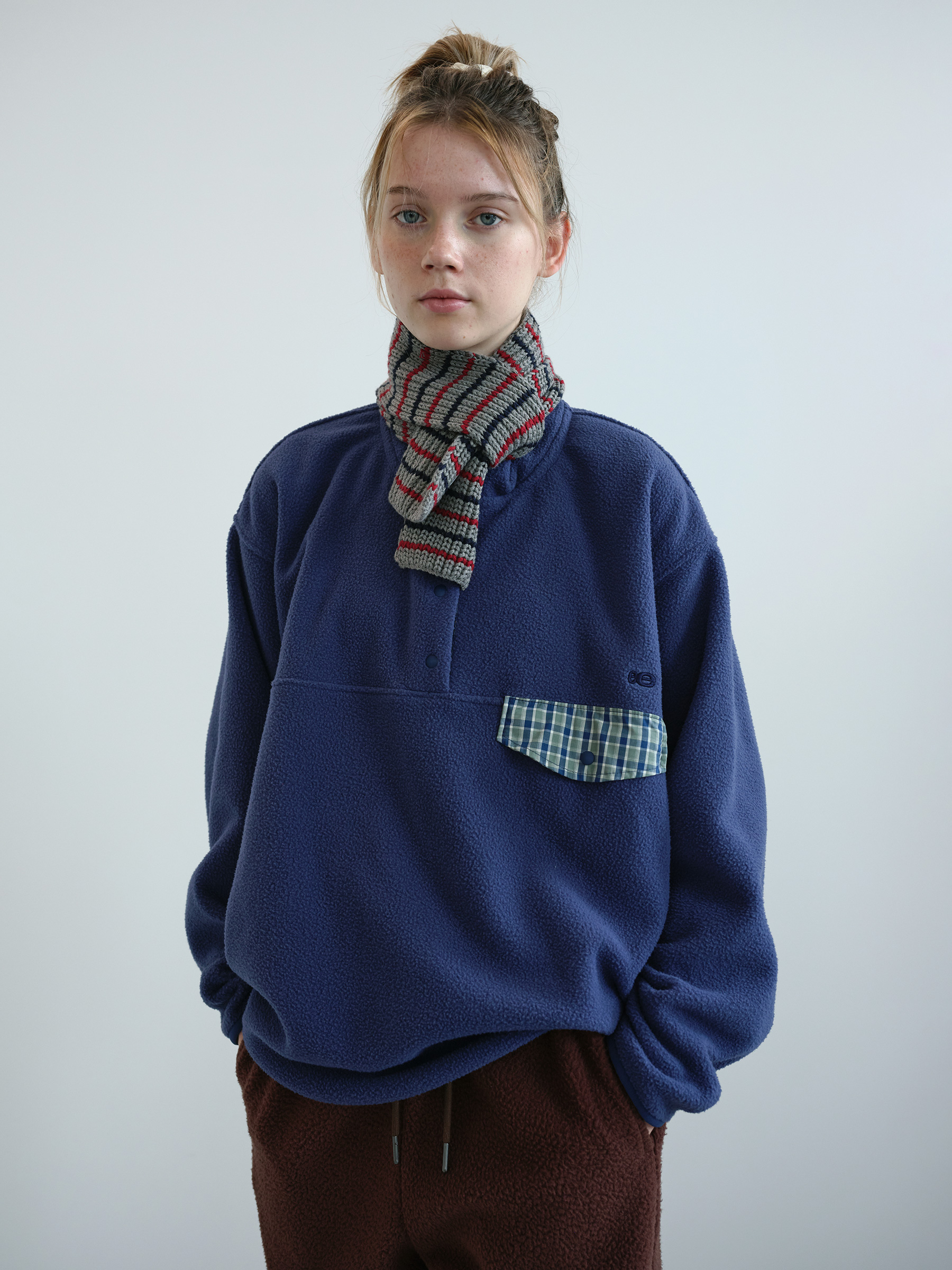 【購入特典】Striped Mini Muffler (Grey)