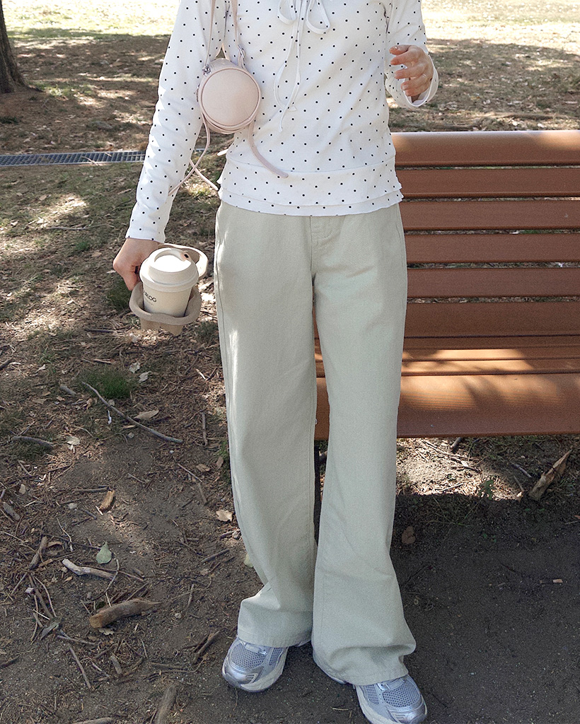 カラフルコットンワイドパンツ