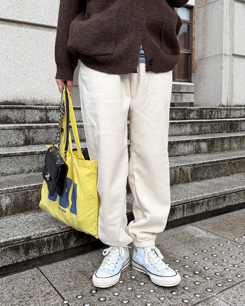 シンプルウエストゴムジョガーパンツ