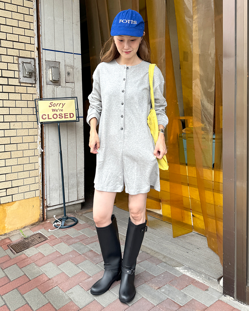 イージーボタンスウェットジャンプスーツ | ファッション通販サイト NUGU