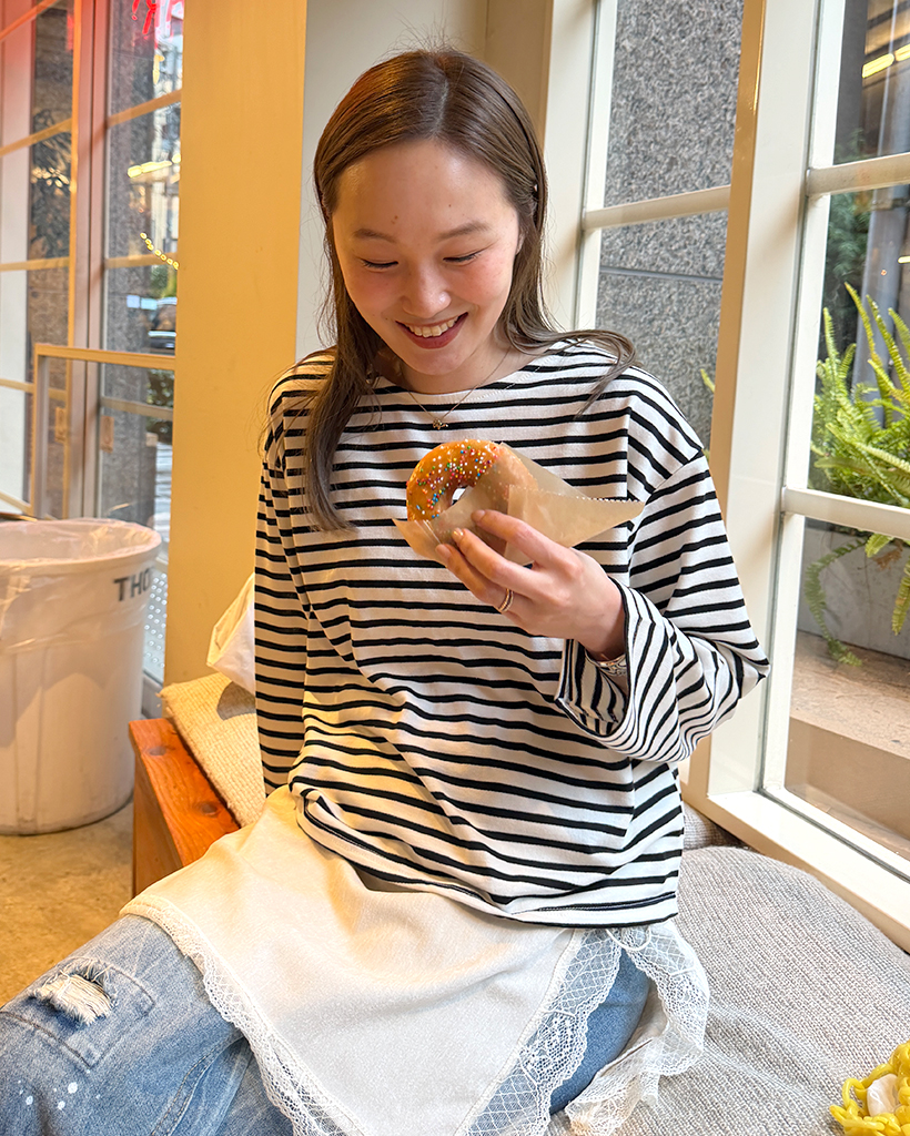 クラシックボーダーロングスリーブTシャツ