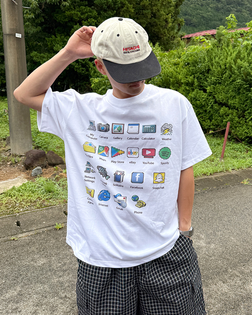 イコンプリント半袖Tシャツ