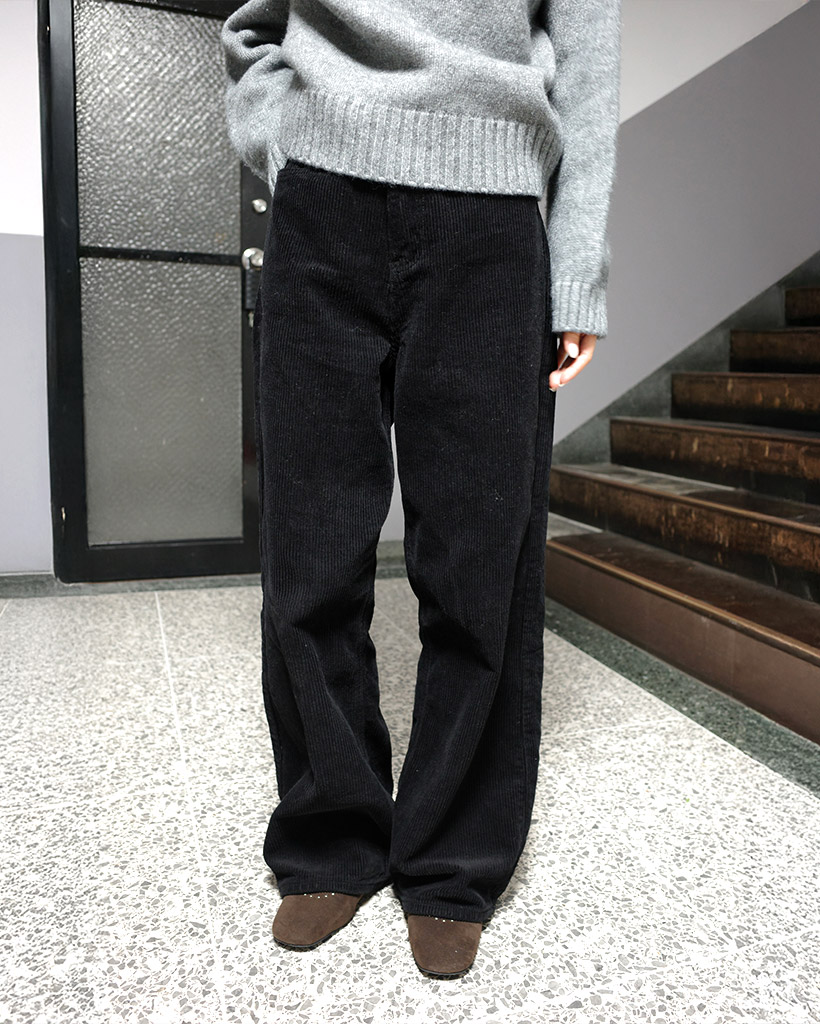 コーデュロイワイドパンツ