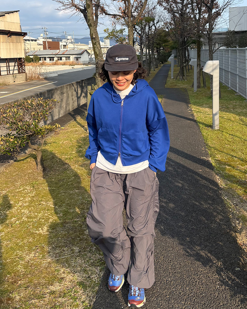 2WAYクロップパーカー