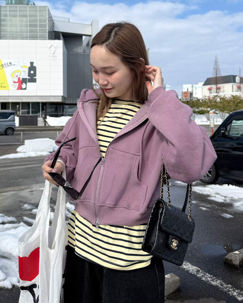 シンプル2WAYフードジップアップ