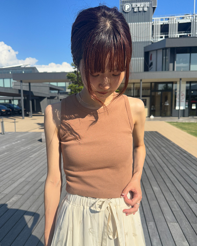 【IENA】AS YET UNNAMED gatheredタンクトップ AS YET UNNAMED/アズイェットアンネイムド gathered タンク