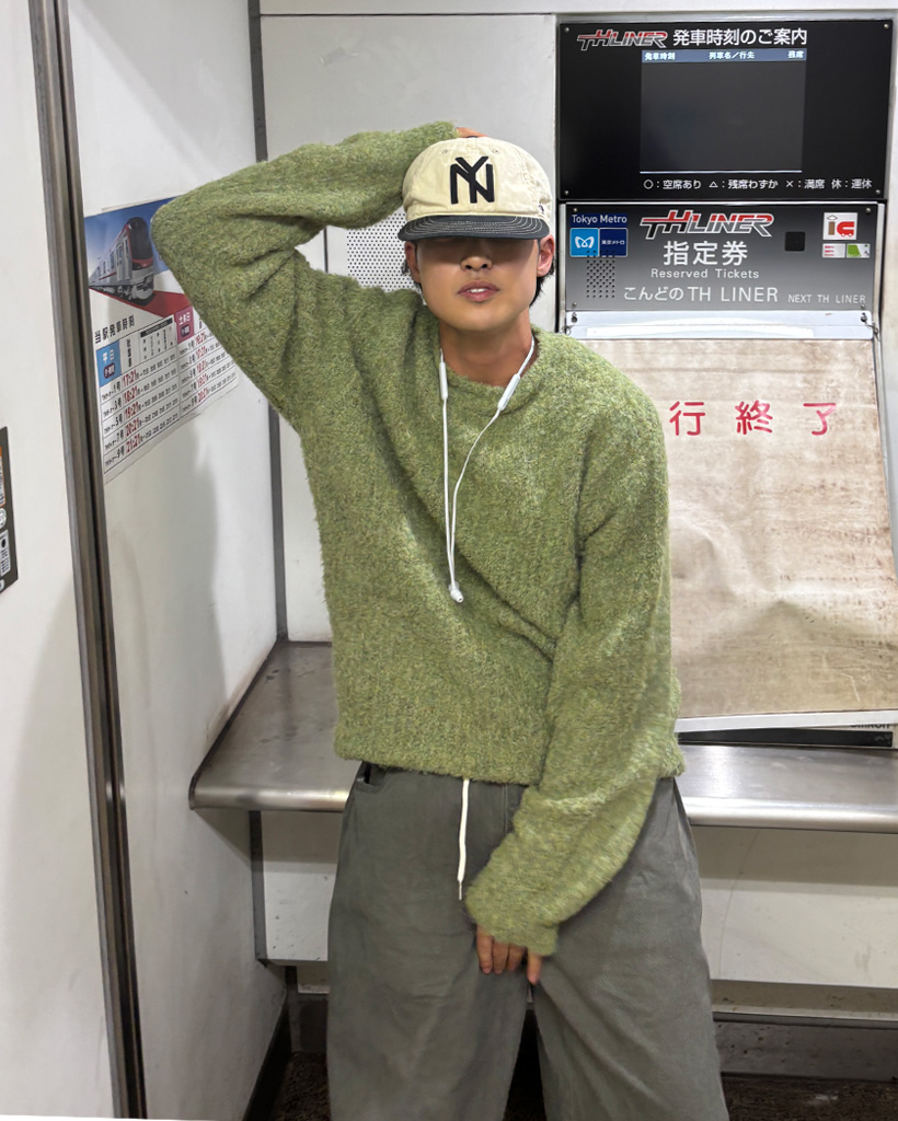 アルパカブークレニットプルオーバー