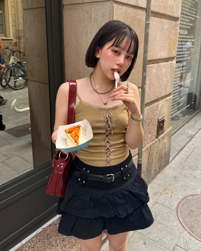 nugu VISCOリボンタックバルーンデニムパンツ BEST 50] [4回再販](ORIGINAL) リボンタックバルーンデニム