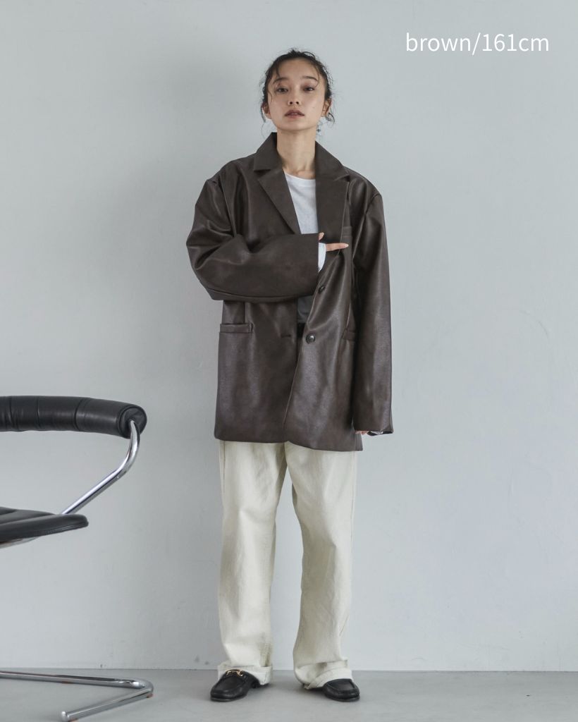 ビンテージレザーテーラードジャケット | ファッション通販サイト NUGU