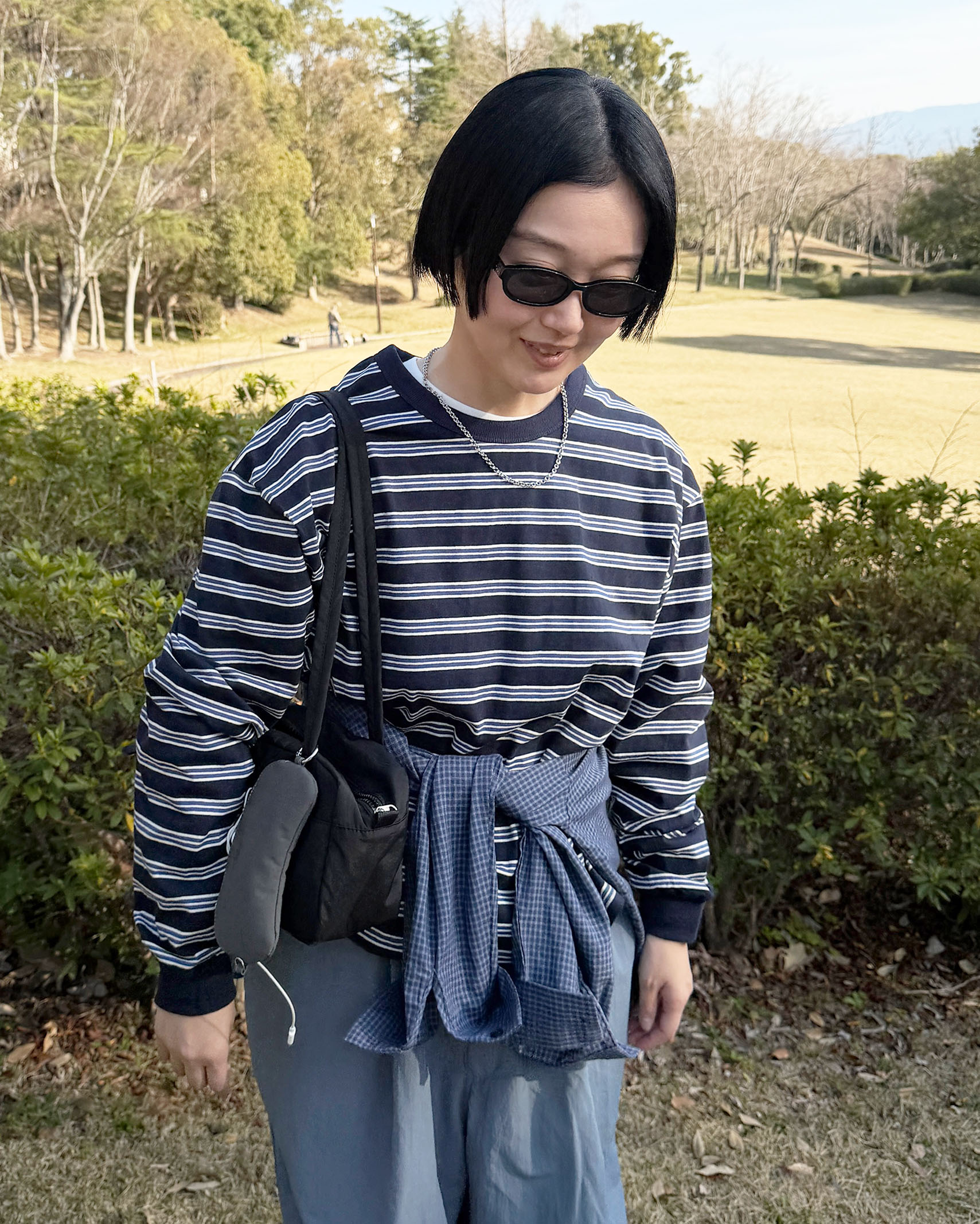 クロップドボーダーTシャツ