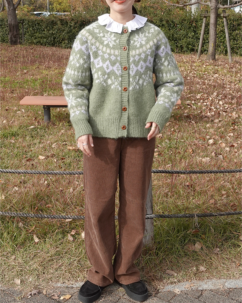 ストレートフィットコーデュロイコットンパンツ