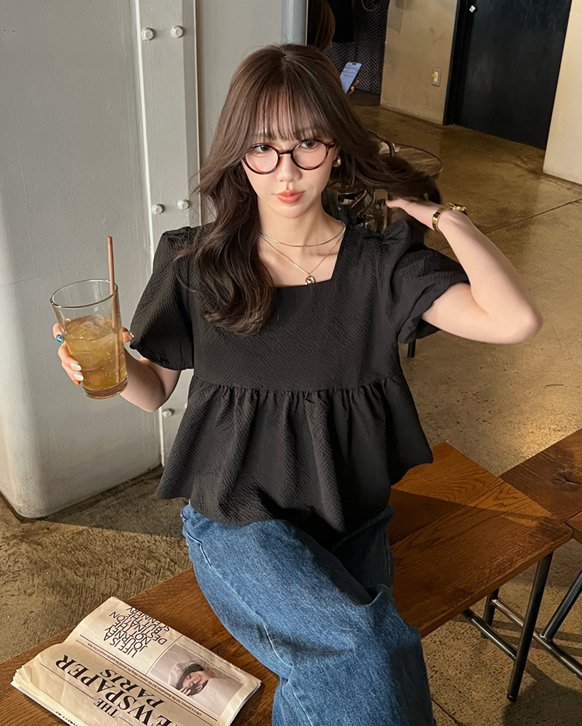 eLLa selectshop エラ スカラッププルオーバー ネイビー Ella | ファッション通販サイト NUGU