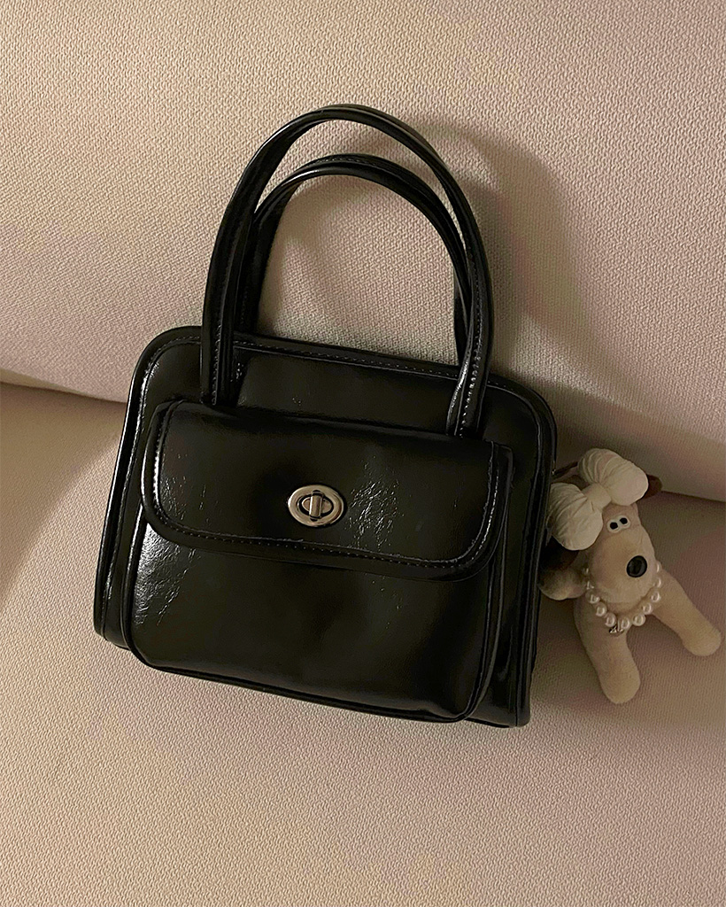 スクエア トップハンドル トートバッグ