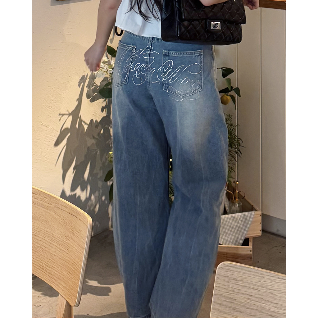 エンブロイダリーキュービックデニムパンツ | ファッション通販サイト NUGU