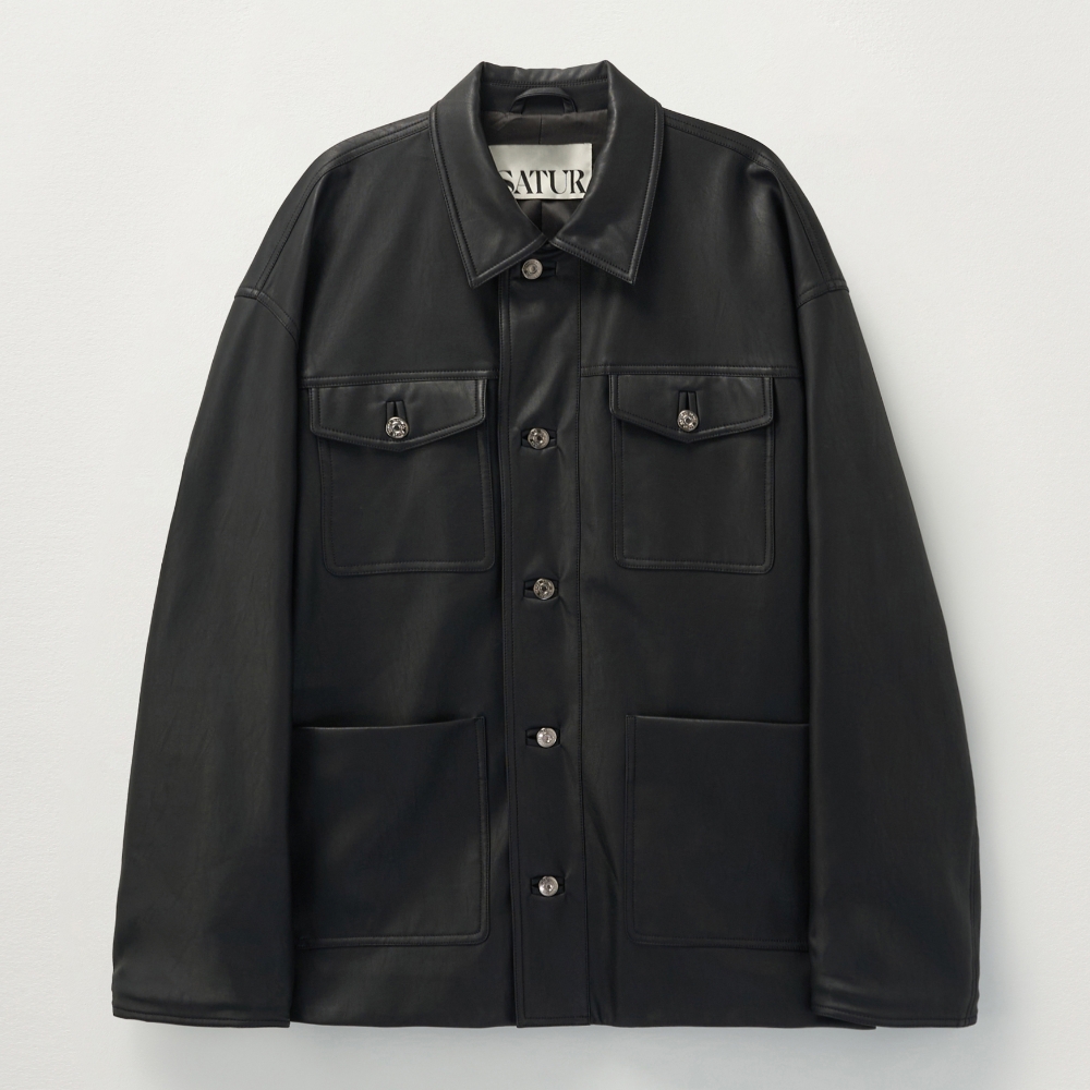 Cotton Work Jacket - Black | ファッション通販サイト NUGU