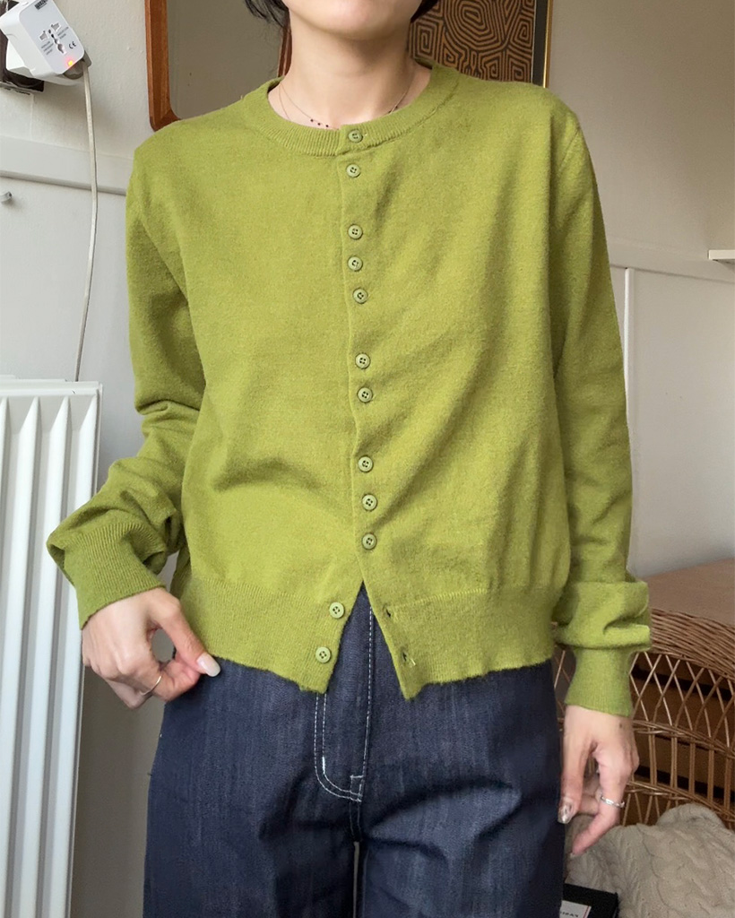 カラーロングスリーブカーディガン