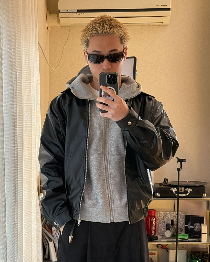 カラーレザージャケット