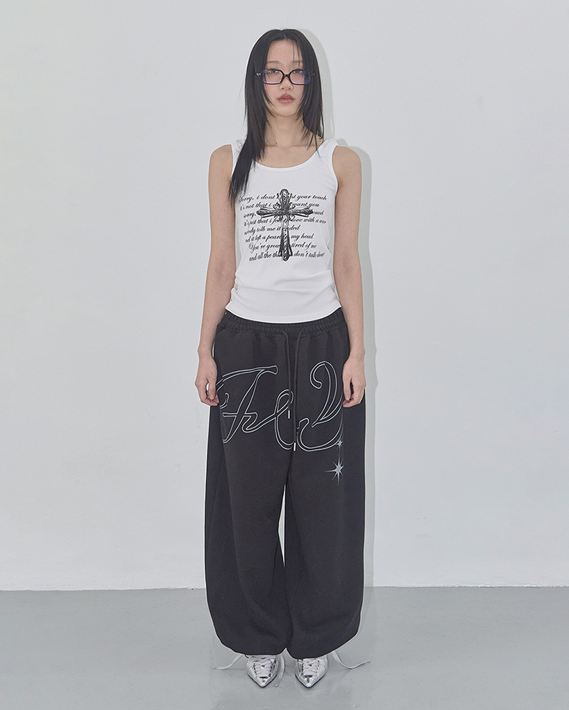 ANGEL VINTAGE SWEATPANTS (BLACK) F25QD819 | ファッション通販