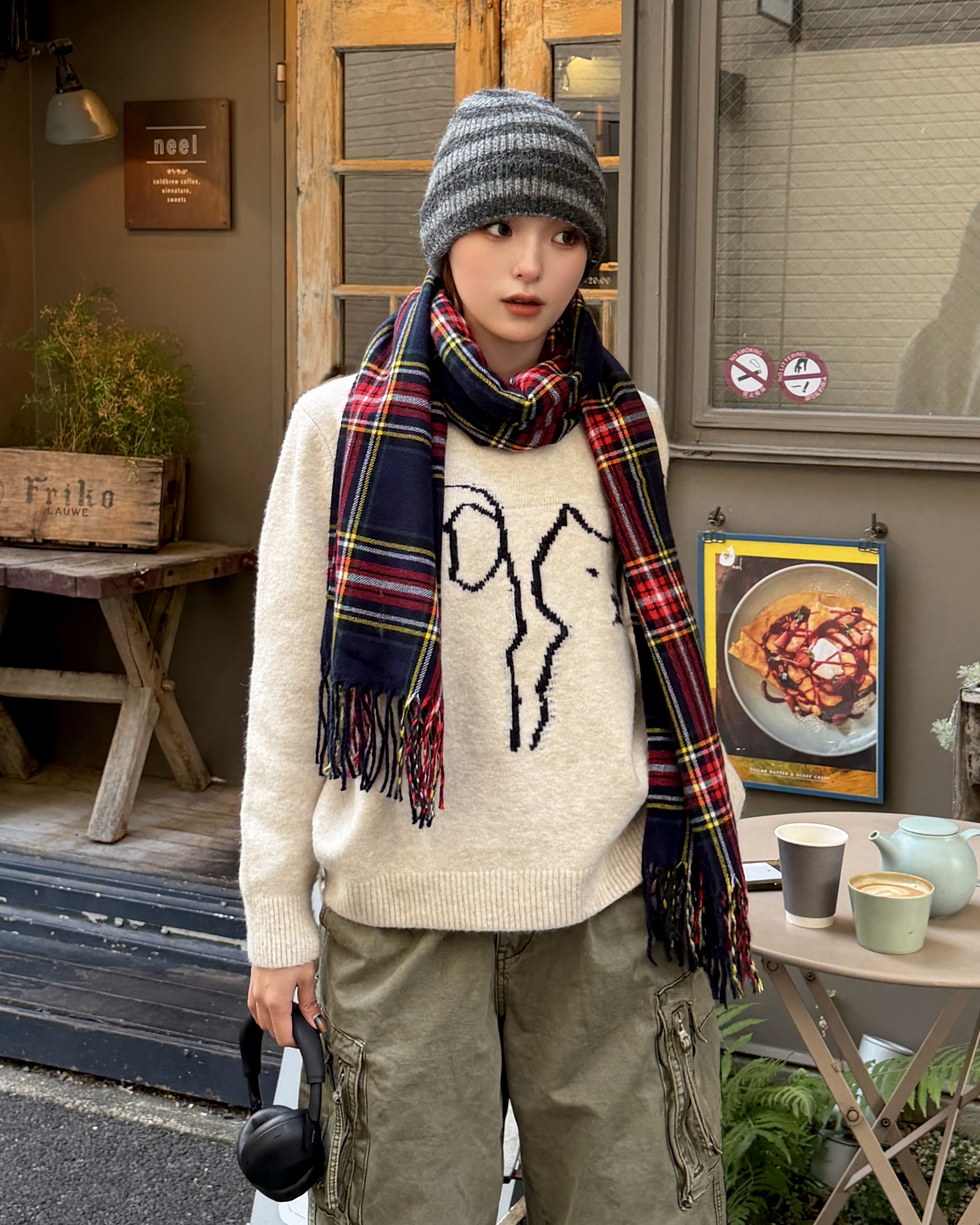 ストライプニットビーニー | ファッション通販サイト NUGU