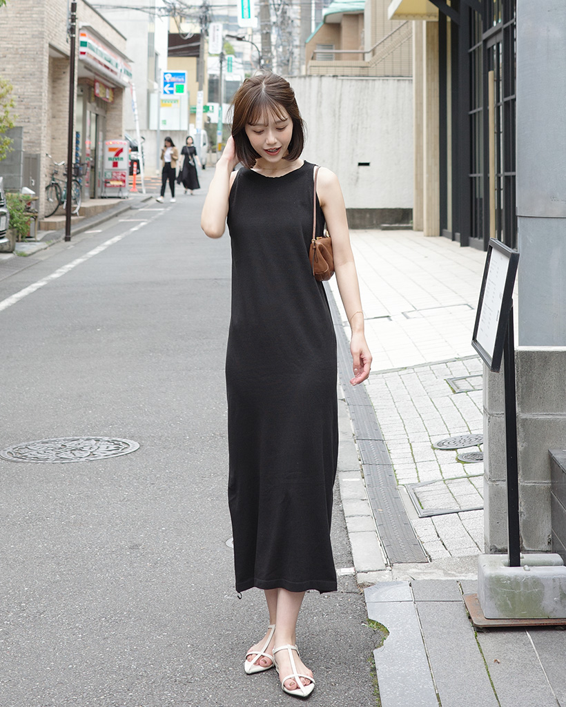 ニットホルターネックロングワンピース | ファッション通販