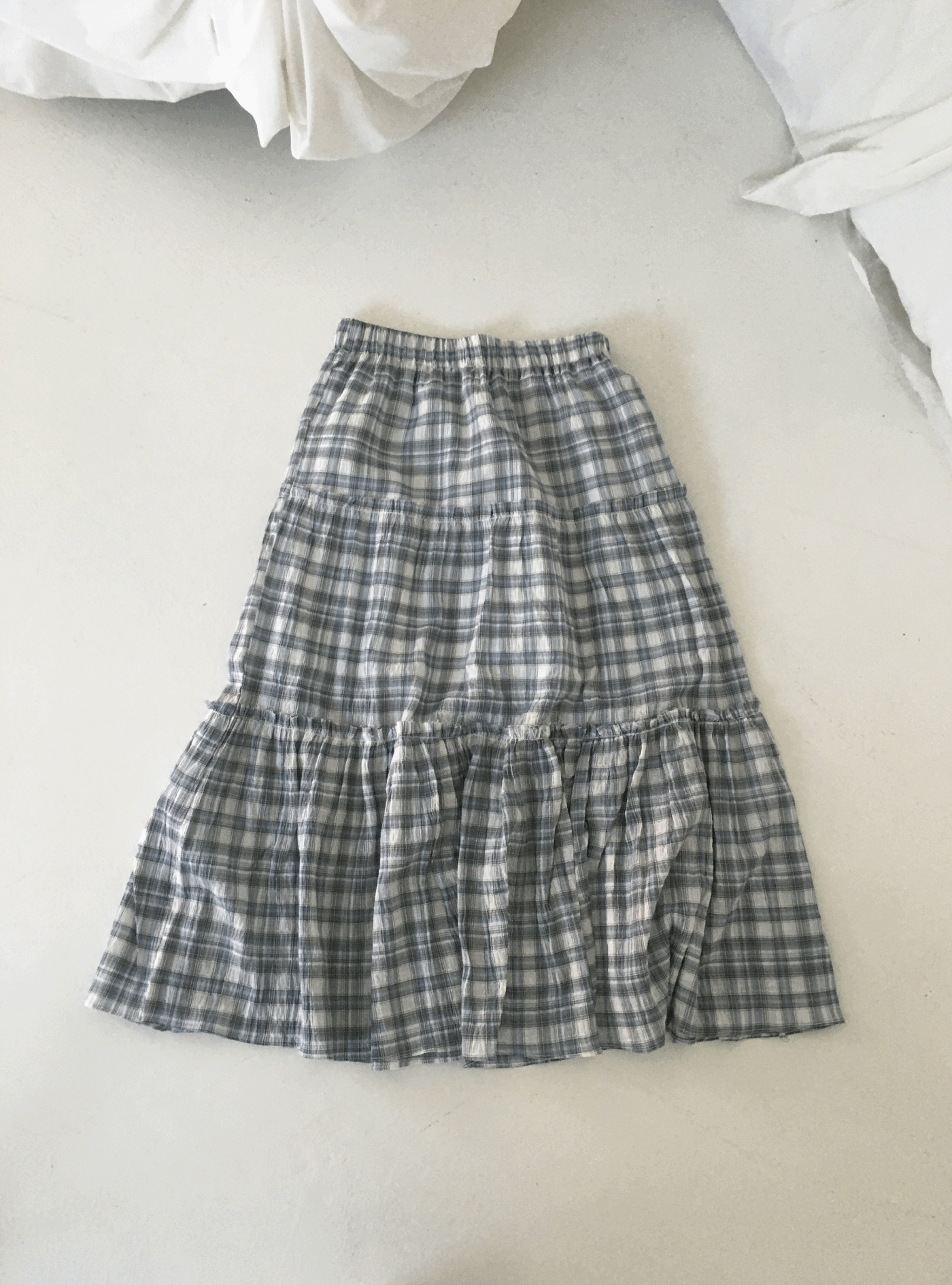 超希少✨Pâte à chou　45R　チェックフリル　ロングスカート チェックフリルロングスカート | ファッション通販サイト NUGU