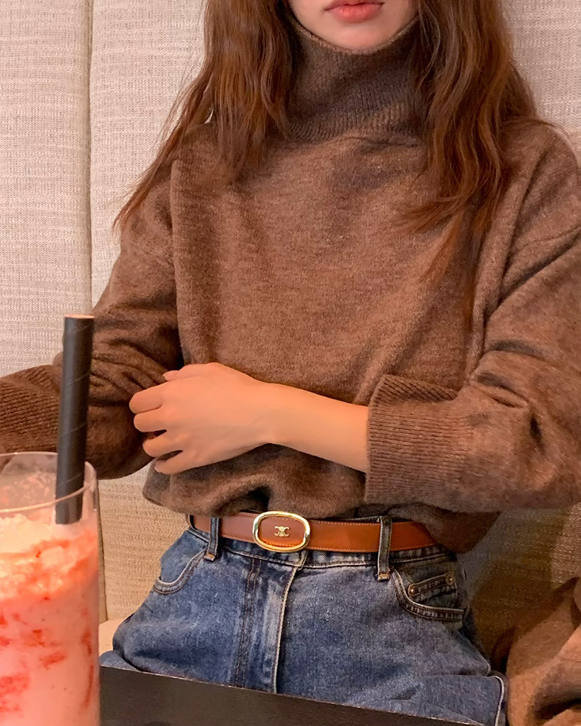 ベーシックタートルネックニット