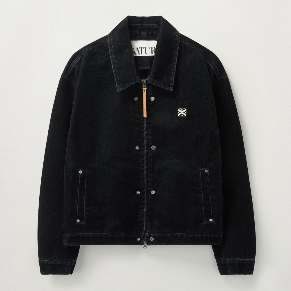 Teo Velvet Denim Jacket - Black | ファッション通販サイト NUGU